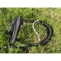 Anatomische Trense mit Wildleder - Verschnallung im Genick