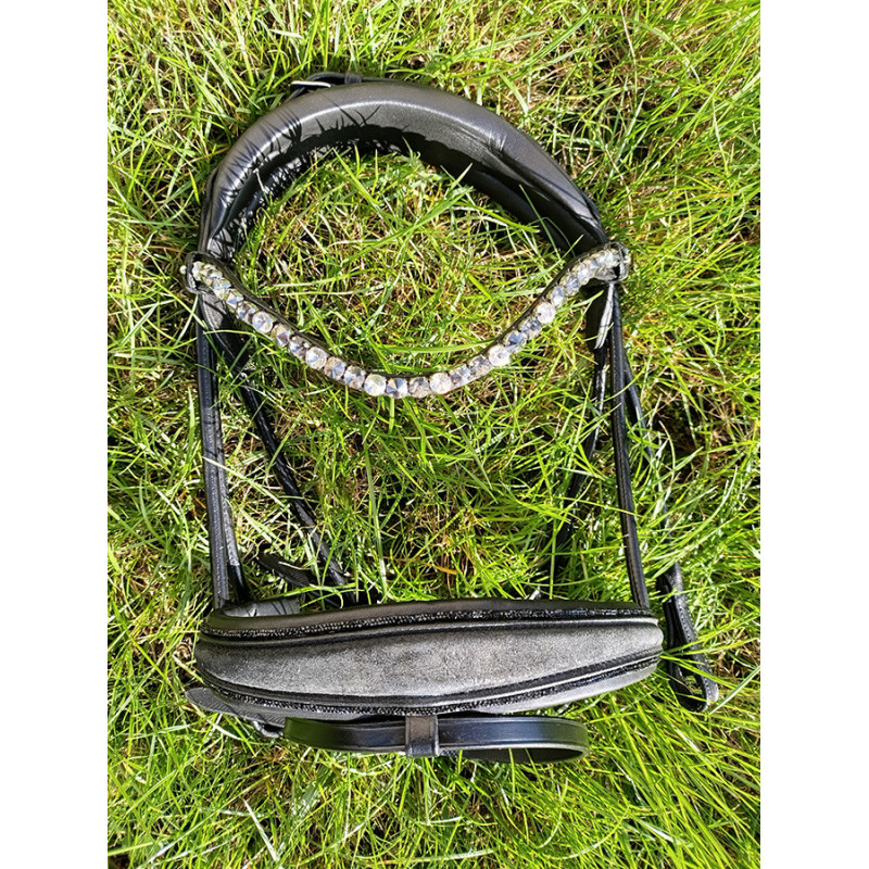 Anatomische Trense mit Wildleder - Verschnallung im Genick